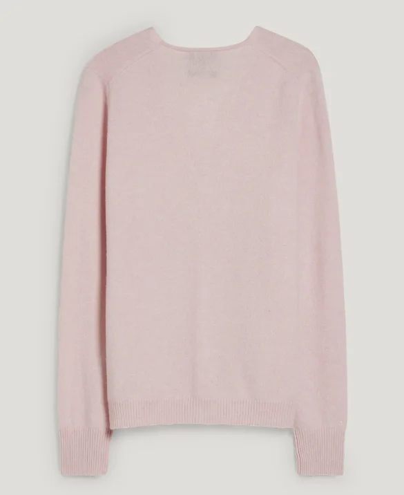 Customize OEM ODM V neck cardigan pure cashmere women cashmere sweater top wool cashmere pullover