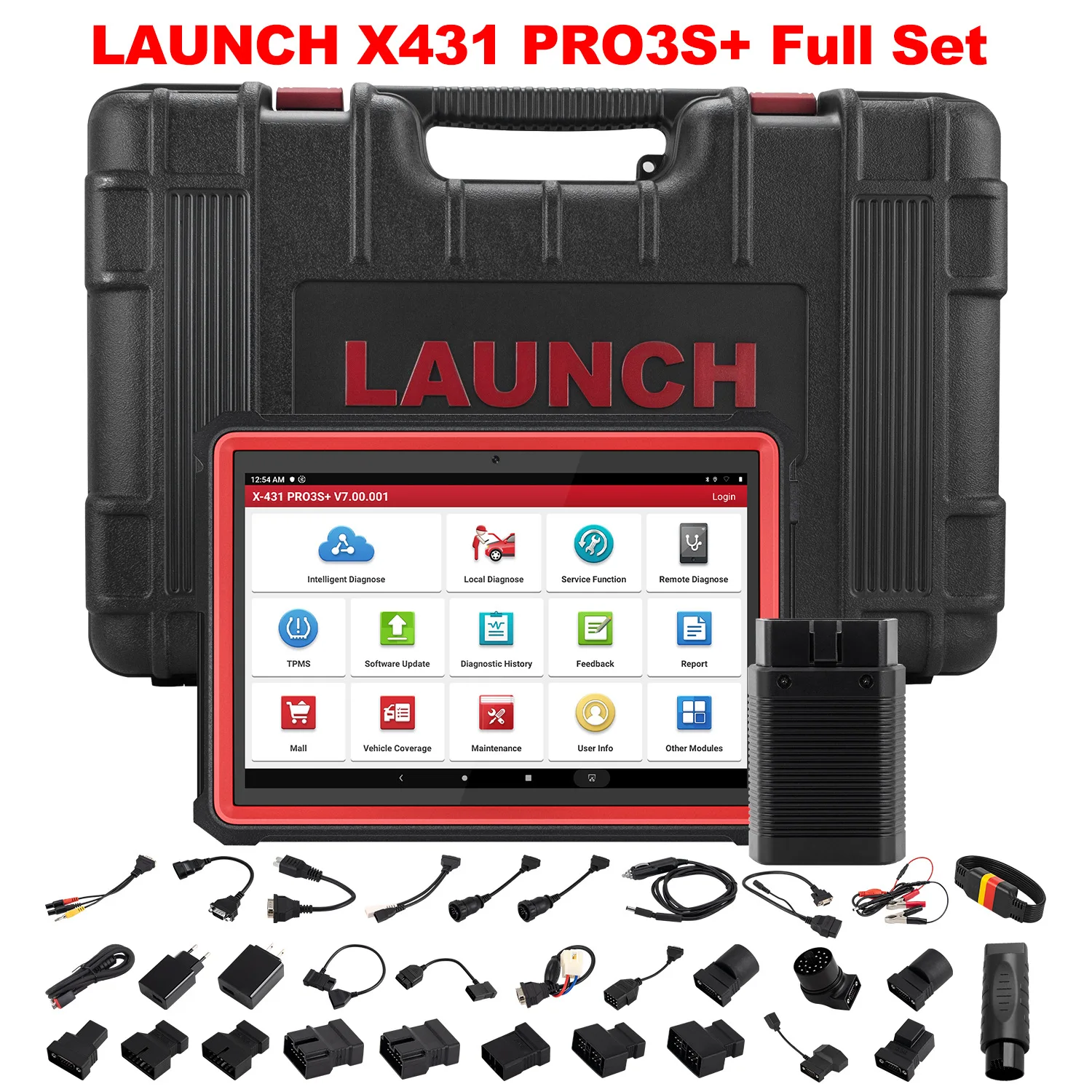 LAUNCH X-431 PRO 3S+ Auto Fault Detector Maintenance Return To Zero OBD Diagnostic Instrument Car Professional Diagnostic Tool