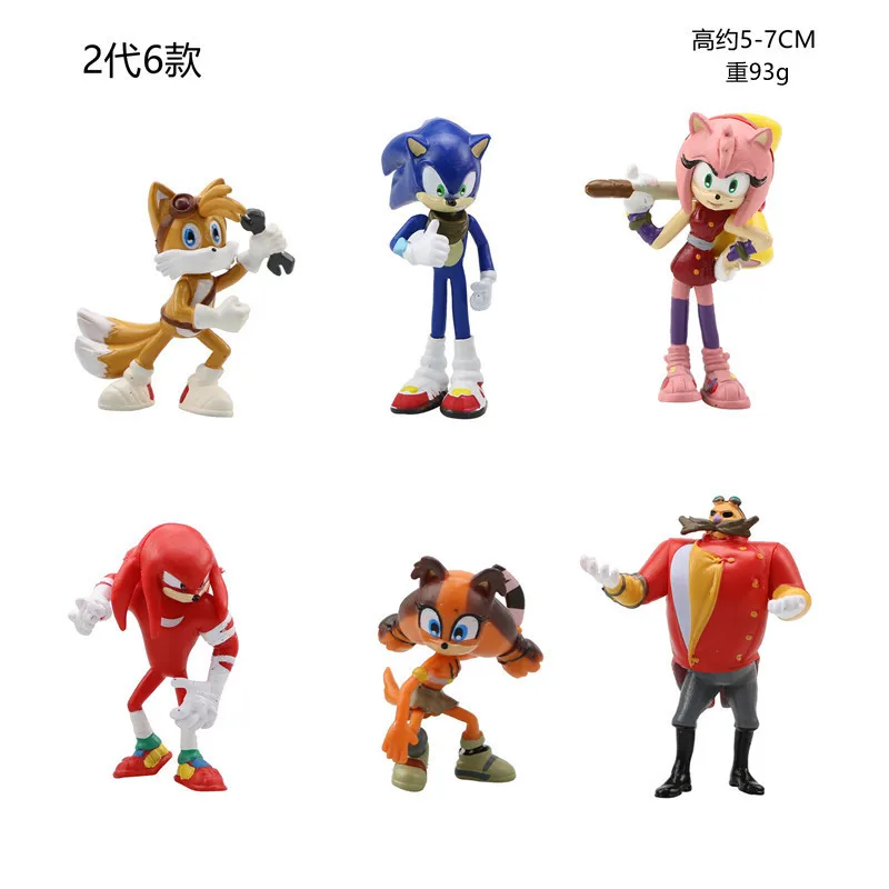 Hot Selling Cartoon action Anime Super Sonics Figurine PVC Figure Toys Game Model Doll Figure Ornaments for Boys Kids Gift