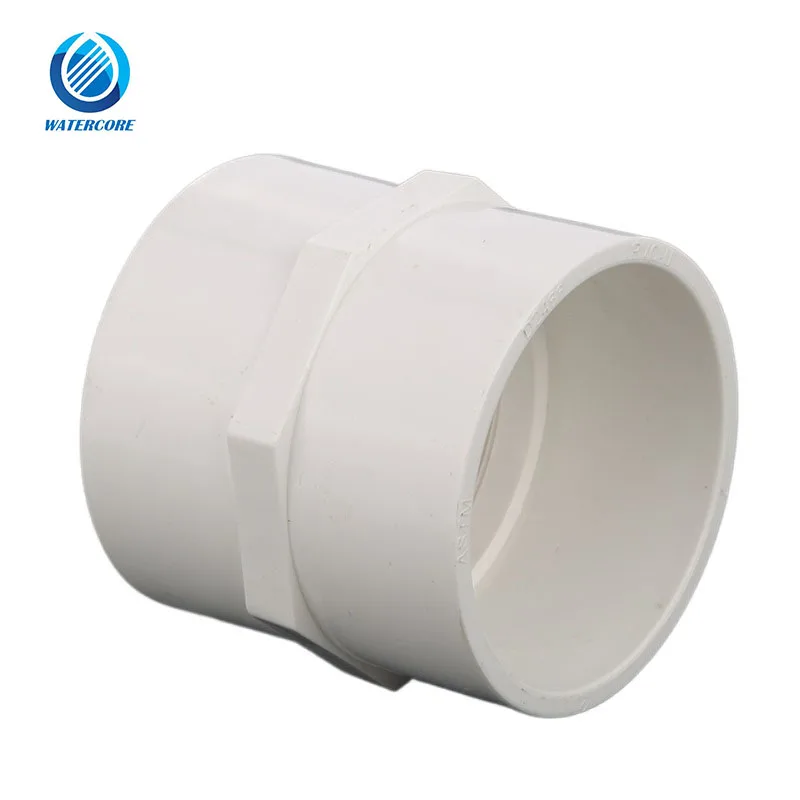 1/2 inch to 4 inch PVC Pipe Fitting Plastic Male Female Adapter for water supply ASTM Sch40 D2466 Standard