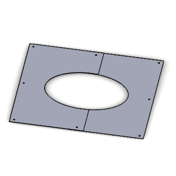 Hot Selling Durable Ceiling Ring/ Trim Plate Double Wall Twin Wall Stove Flue Pipe