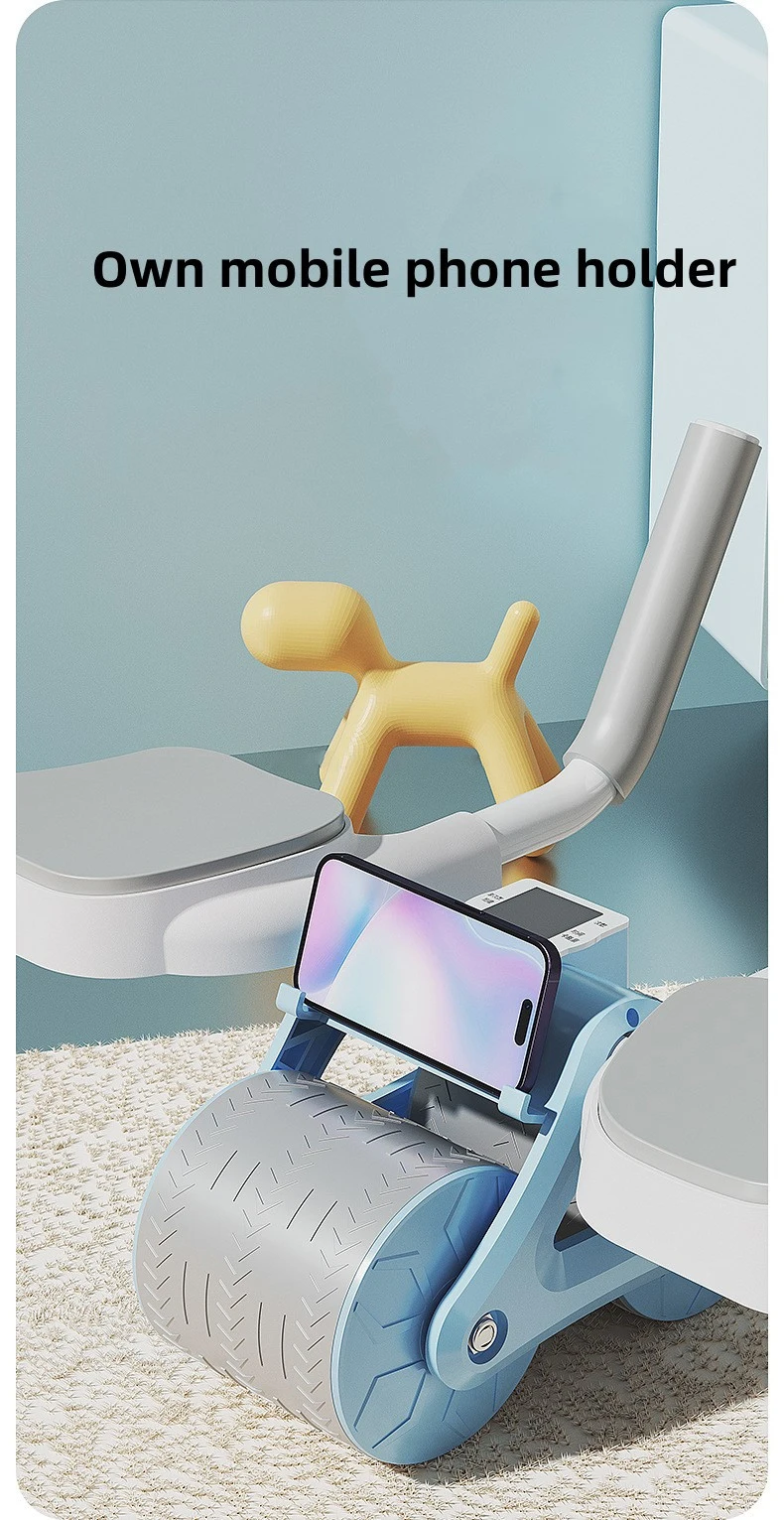 Ab roller with elbow support gym sport equipment unisex new style home fitness abdominal workout abs wheel