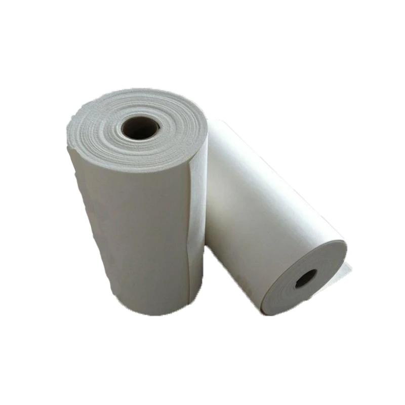 Ceramic fiber paper for thermal insulation as gasket seal separator lining