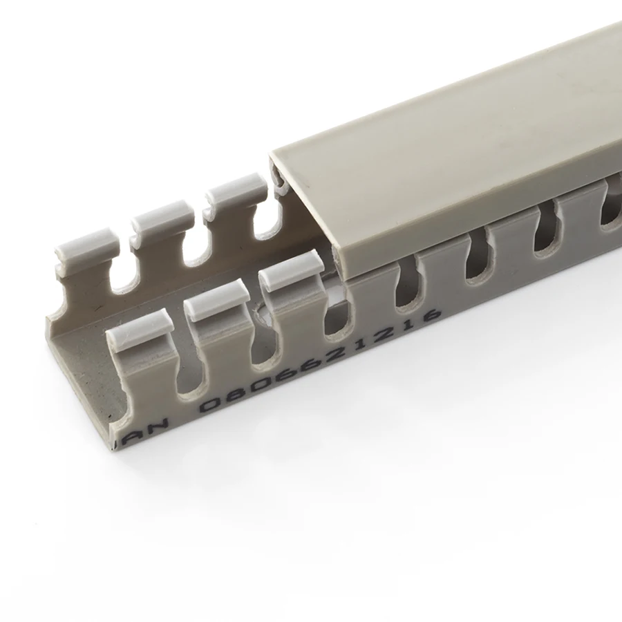 
EASCO Cable Way Tray PVC Extruded Slotted Grey Manufacturer Approved By UL94V0 Electric Panel Building 