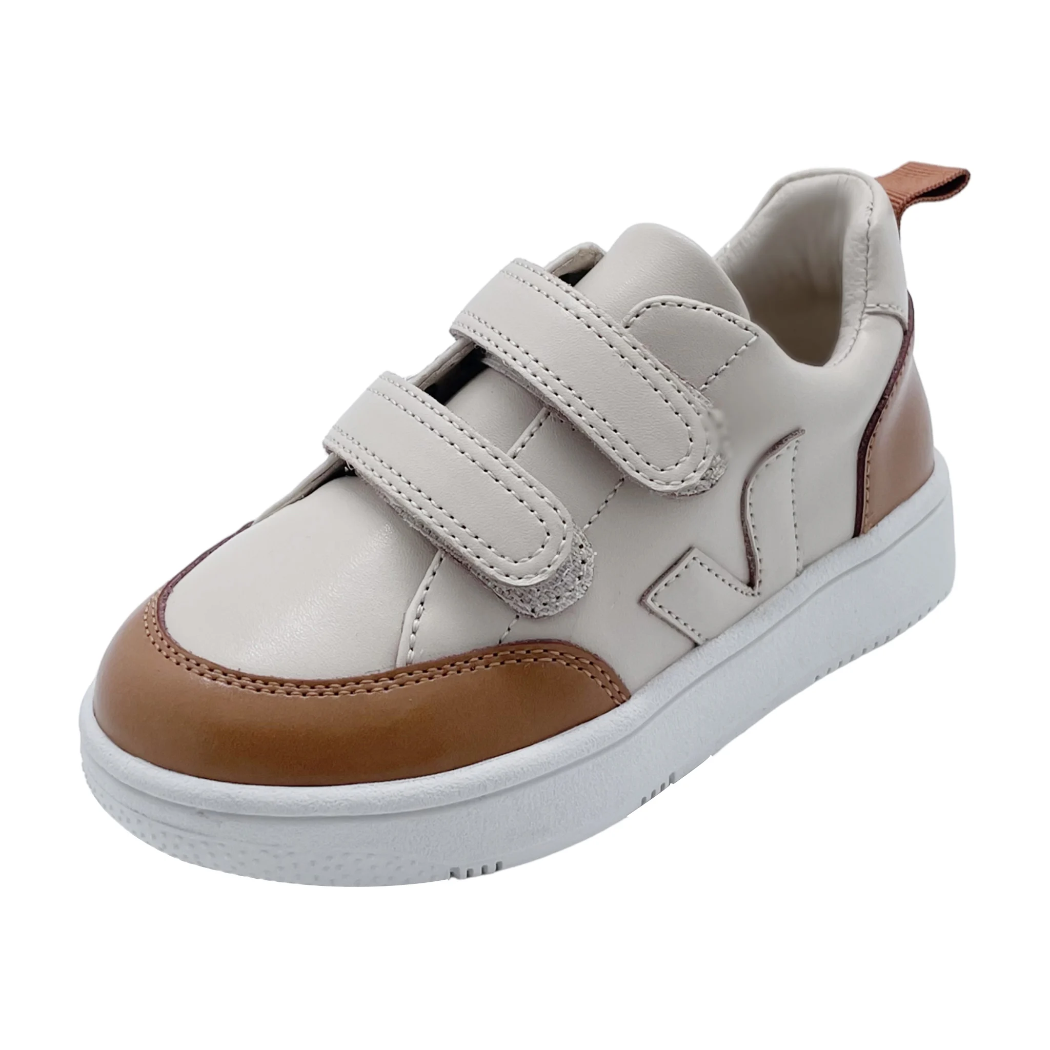 Customizable  High quality Hard-wearing genuine Hook&loop leather children shoes