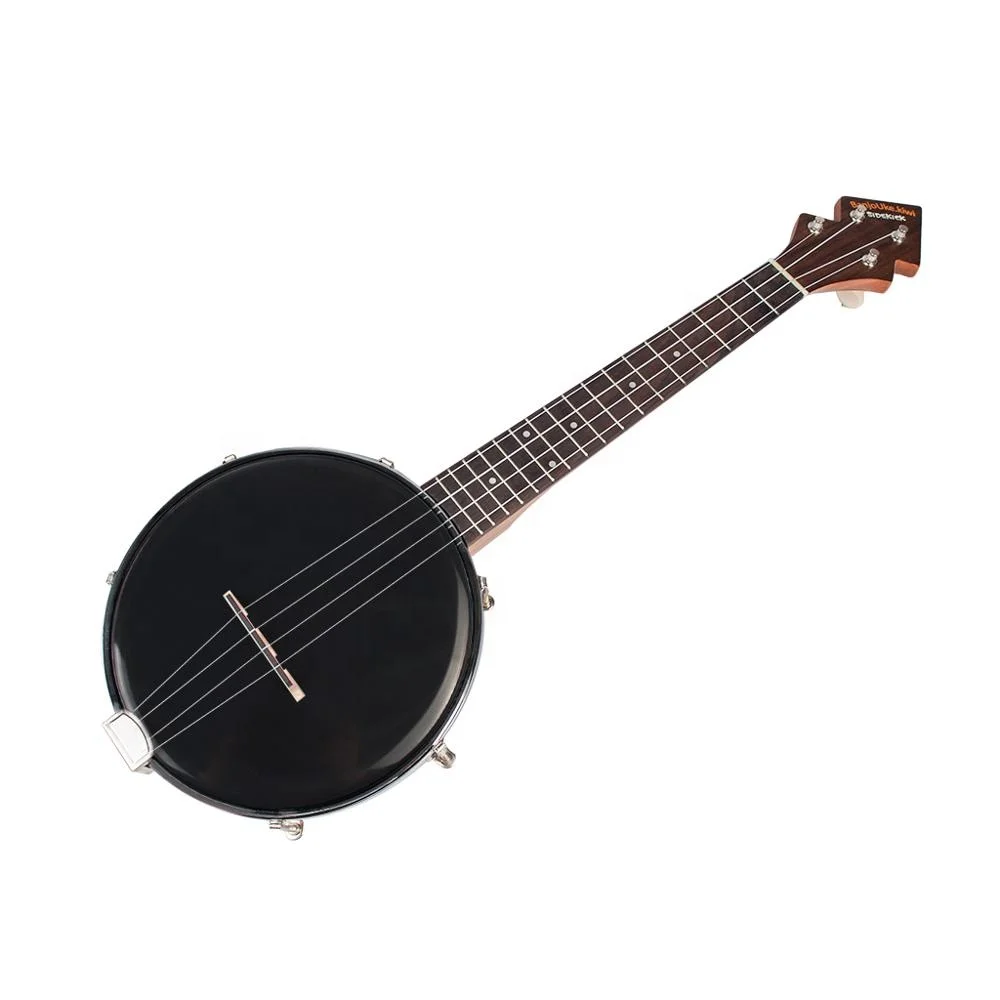 NAOMI Banjolele Banjo 26 Inch Tenor Banjo Ukulele Black Color Ukelele Uke Concert W/Bag