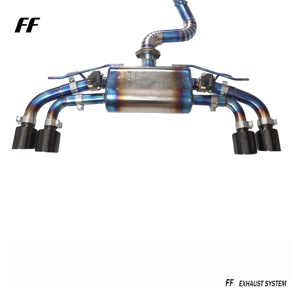 High performance car titanium valvetronic exhaust catback system for VW GOLF R 7R 7.5R