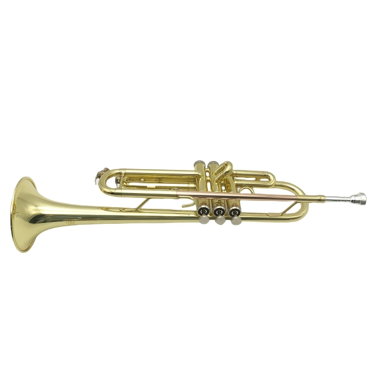 Factory Wholesale Bb Gold Lacquer Trumpet With Cheap Price