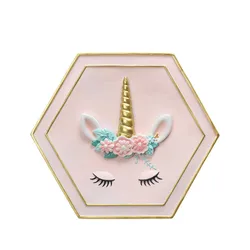 Nordic unicorn wall hanging home soft decoration creative resin decoration craft gift