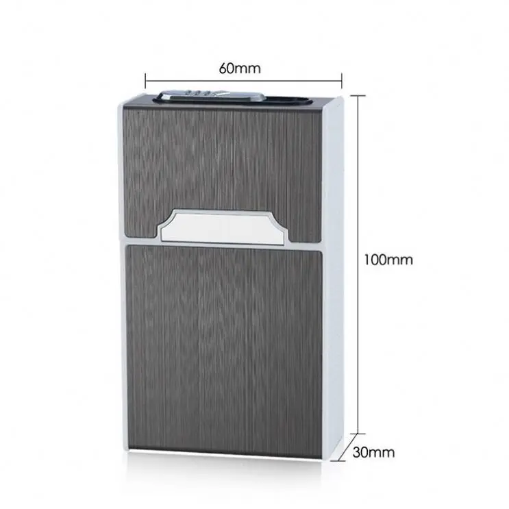 Metal Gold/Silver Double Way Cigarette Case