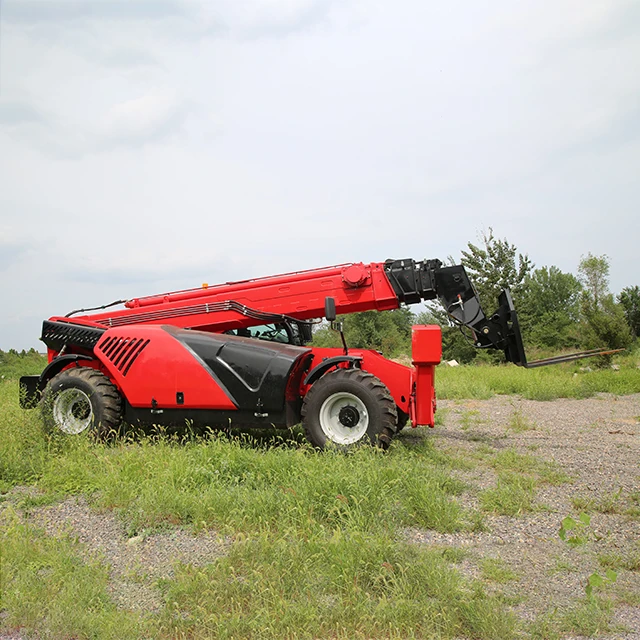 Мини компактный Telehandler 4 тонны телескопический дизельный вилочный погрузчик распродажа