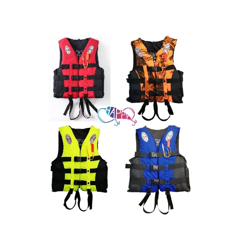 6colors High Quality Waterproof Adult Water Swimming Waterproof Oxford cloth Pearl Cotton Sport fishing Life Jacket Vest Adult