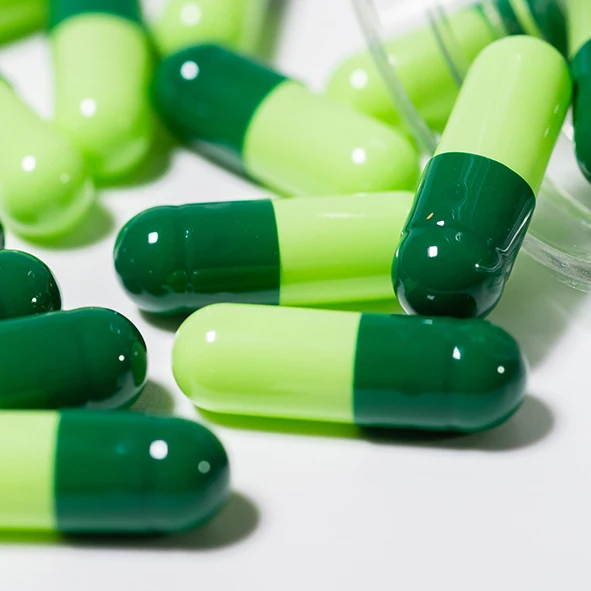 Wecaps Support Custom Green Gelatin Capsule Hard Empty Capsule Shell Drug Empty Capsule