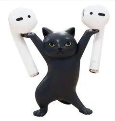 Подставка для наушников с изображением танцевального кота AirPods 1 & 2 и