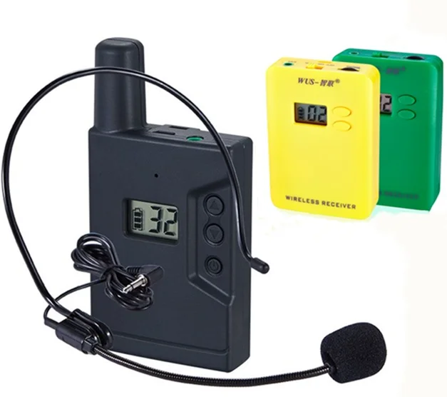 china factory price wireless tour guide walkietalkie 2 transmitter + 60 receiver for tour guide travel agency