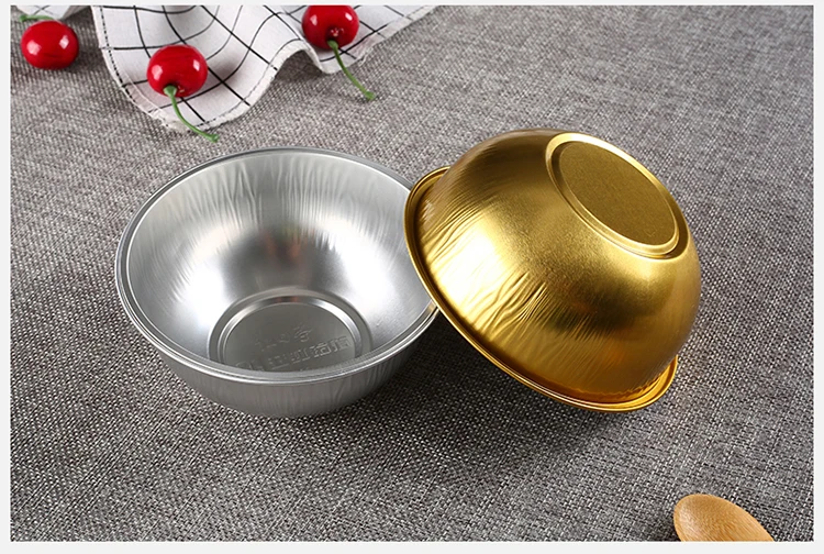 ALLWIN-RC115 disposable aluminum pudding cup colorful tin foil cake cup aluminum foil baking cup/bowl with lid