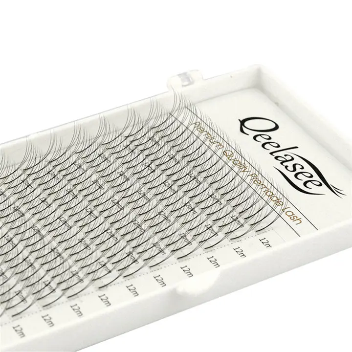 
Qeelasee foil back russian volume 3d eyelash extension premade volume fans 