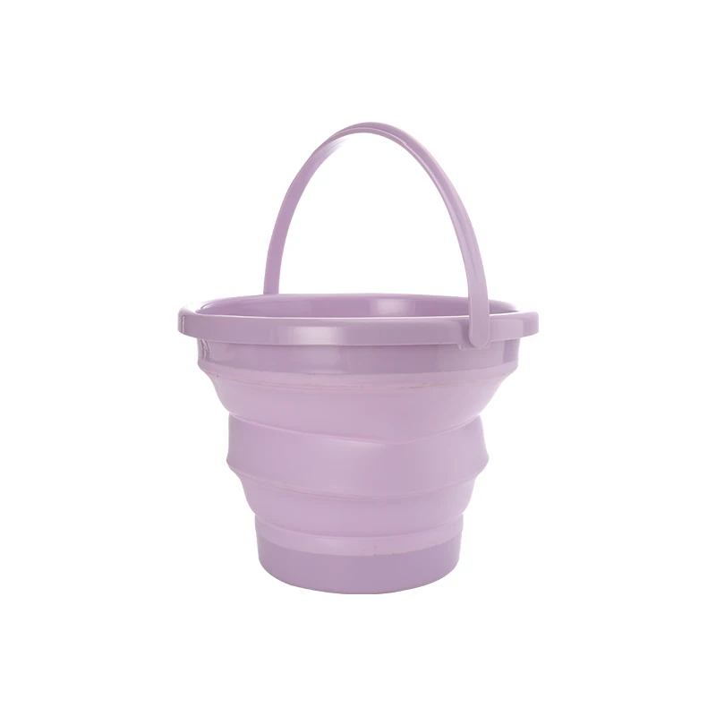Multifunction Portable Bucket Round Folding Plastic Camp Beach Sand Fold Bucket Fish Foldable 10l Water Mop Collapsible Bucket