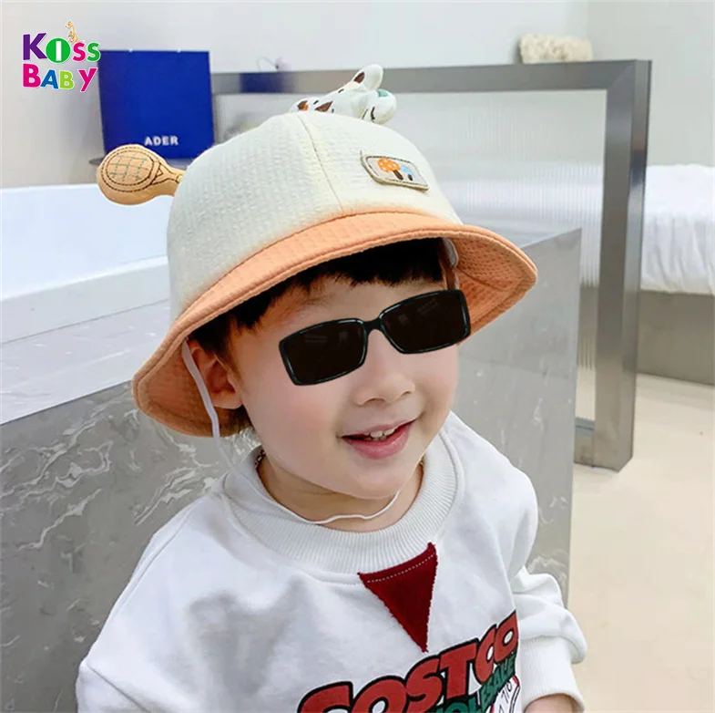 Boys Hat Toddler Sun Hat Kids Breathable Bucket Sun Protection Cotton hat