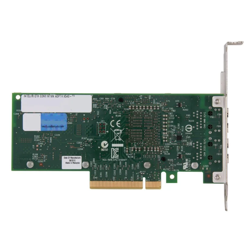 X540-T2 Ethernet Converged Network Adapter 100Mbps/1Gbps/10Gbps PCI Express 2.1 x8 2 x RJ45