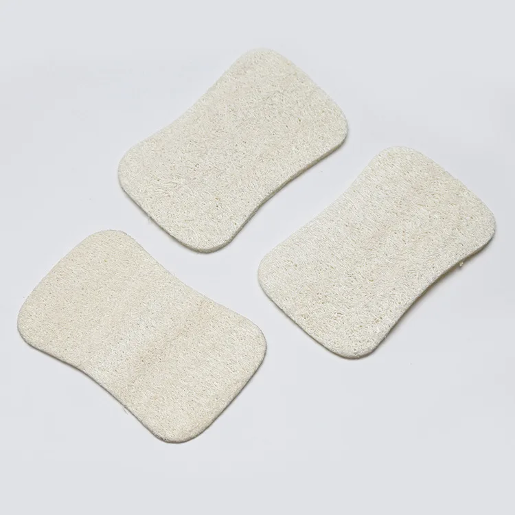 Wholesale Natural Luffa Pads Thin Reusable Body Cleansing Loofah Pads