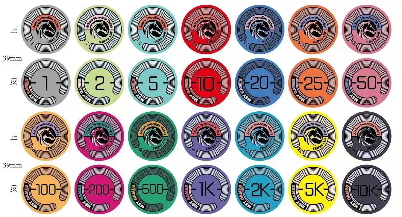 Customized Fancy Custom EVA 500 Poker Chip Set, Party Games Poker Chips Case