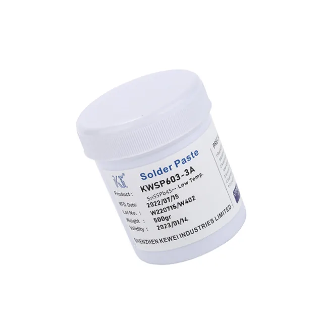 Kewei Solder paste Sn45Pb48Bi7 Type 4 powder 500g bottle for PCB