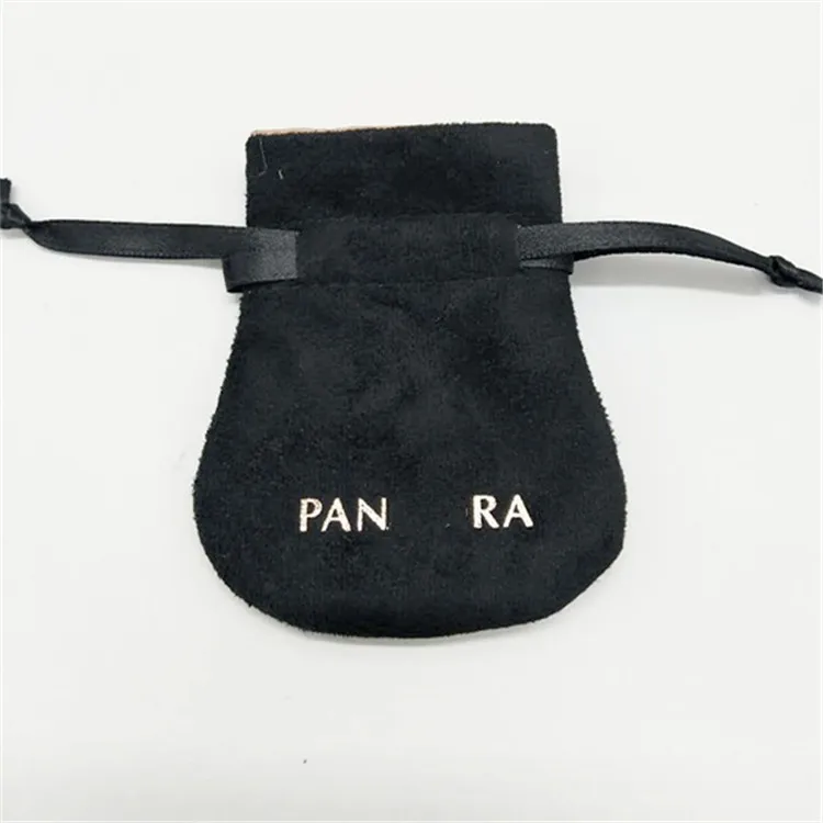 
Wholesale Bracelet Cloth Bag Black Bracelet fit for pandora Charm pouch 