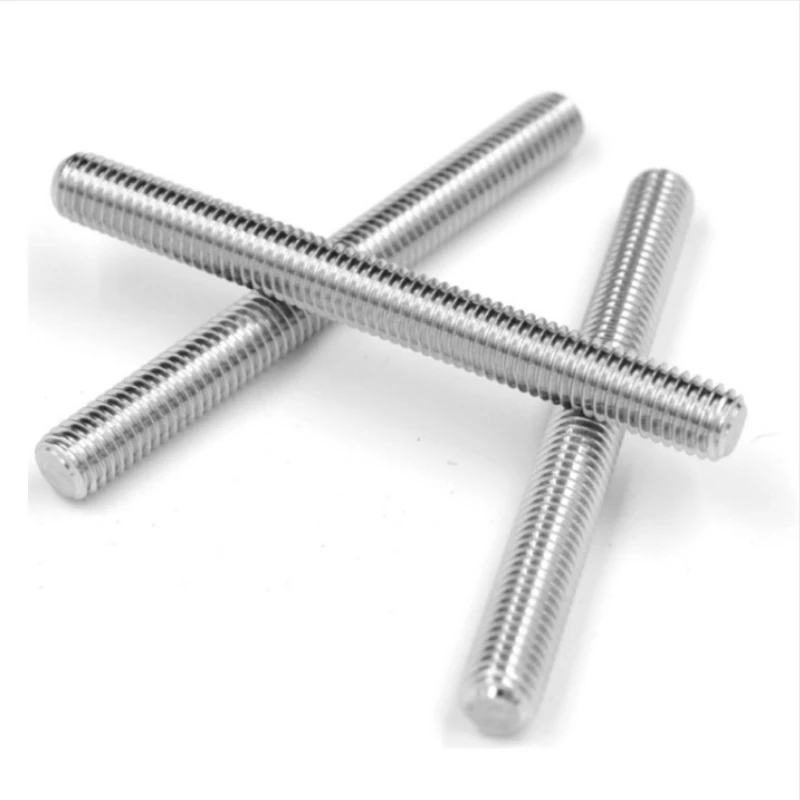 SS304 stainless steel M6 M8 M10 threaded rod  stud bolts with Single And Double End