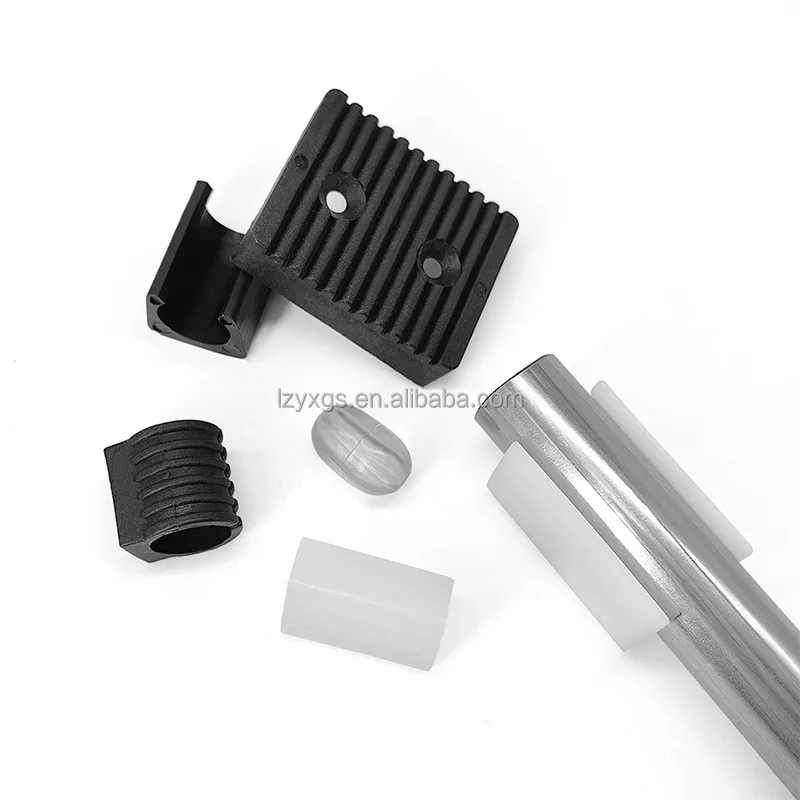 12mm Stainless steel pipe clamp open foot pad arch foot hardware fittings pipe clamp plastic outer foot cover