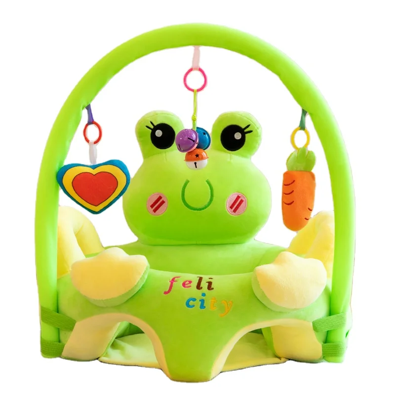 Colorful Custom Made Plush Baby Feed Sofa With Pig Toy Stuffed Baby Gift Learn Seat Support Child Sofa Baby Sitting Chair Sofa