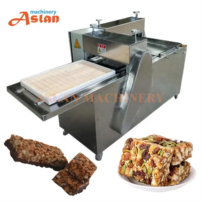 Walnut Kernel Candy Cutting Machine/ Rice Cake bar Cutter/ Snack Protein Peanut Candy Making Cutting Machine