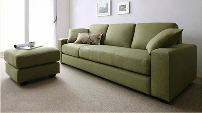 
Living Room Furniture Fabric Settee Home Wooden Sofas Set Designs Solid Wood Frame Soft Cloth Sofa 