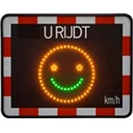 Solar Panel Road Signage Traffic Speed Controller Safety Camera Digit Speed Display Smile Indicator Color