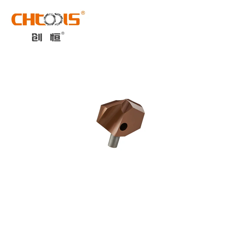 Interchangeable Crown Drill Bit with One Flat Shank Helical Flute Holder