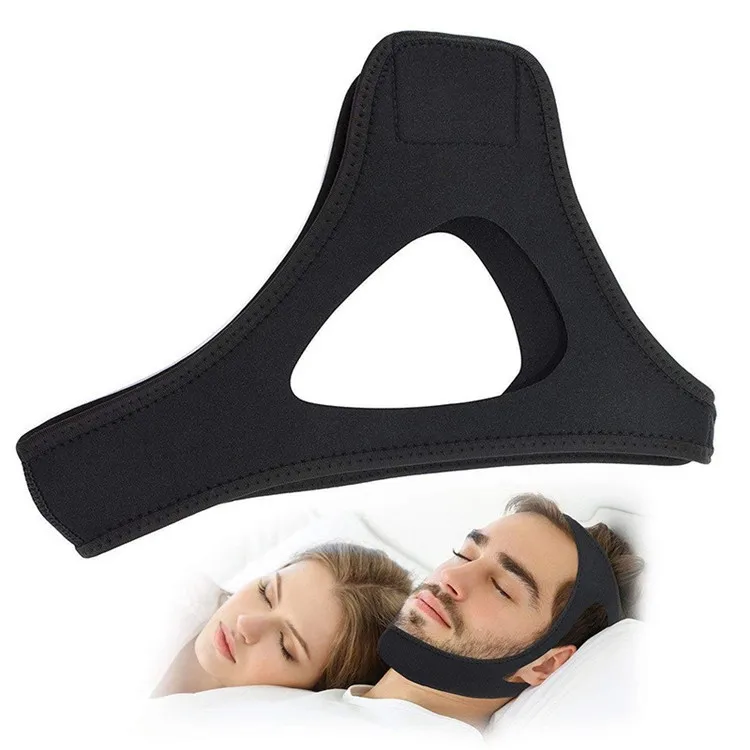 2022 New Hot sell Unisex breathable snore killer elastic anti snore solution adjustable chin sleep strap