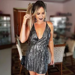 TR Casual fashion designer ladies sexy deep V sleeveless Pencil skirt tassel luxury brand dress cocktail dress