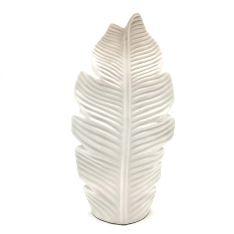 
Factory direct sell nordic art design 14*6*25 white vases for home decor ceramic 