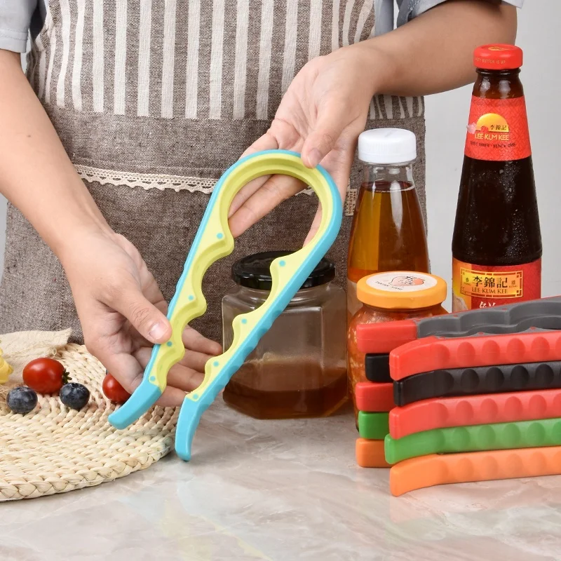 Anti-skid Thickening Soft Glue Four Unity Can Opener Easily use jar opener bottle Kitchen Accessory Tool