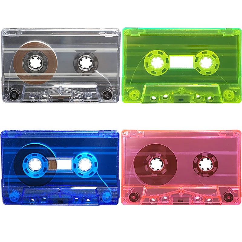 Многоцветная пустая кассета C30/C45/C60/C90 минут, лента для аудиокассет, Прямая продажа с завода