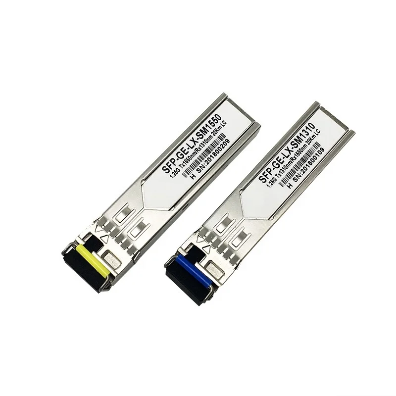 1.25G SFP single mode simplex connector T1310nm/1550nm R1310nm/1550nm optical transceicer module with DDM