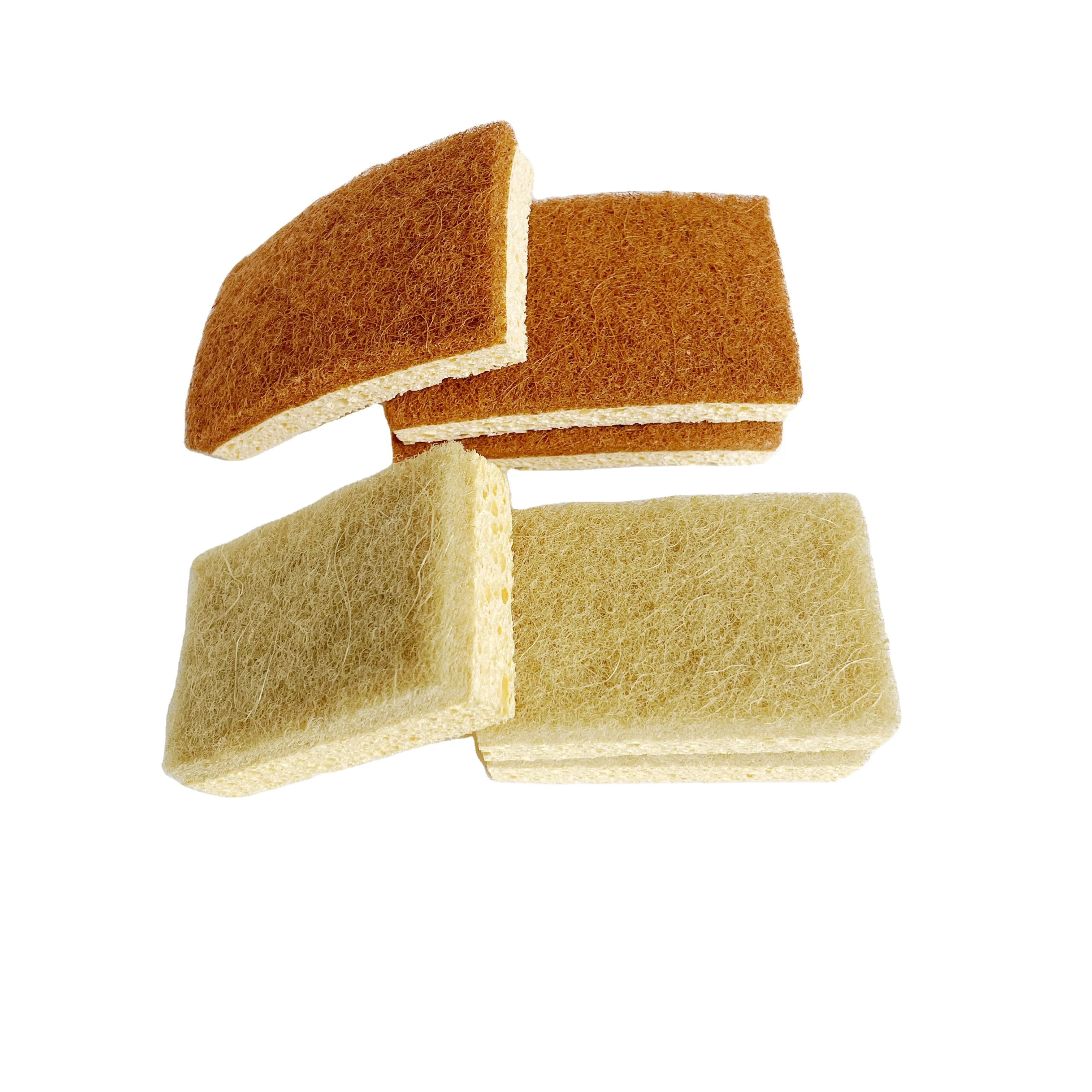 Biodegradable Plant coconut sponge  Based Scrubber Pads for Cleaning Dishes