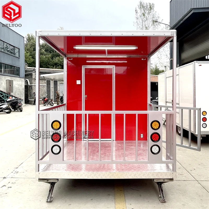 Mobile Concession Trailer with High-End Kitchen Setup for Ice Cream Vendors Hot Dog Food Truck Trailer