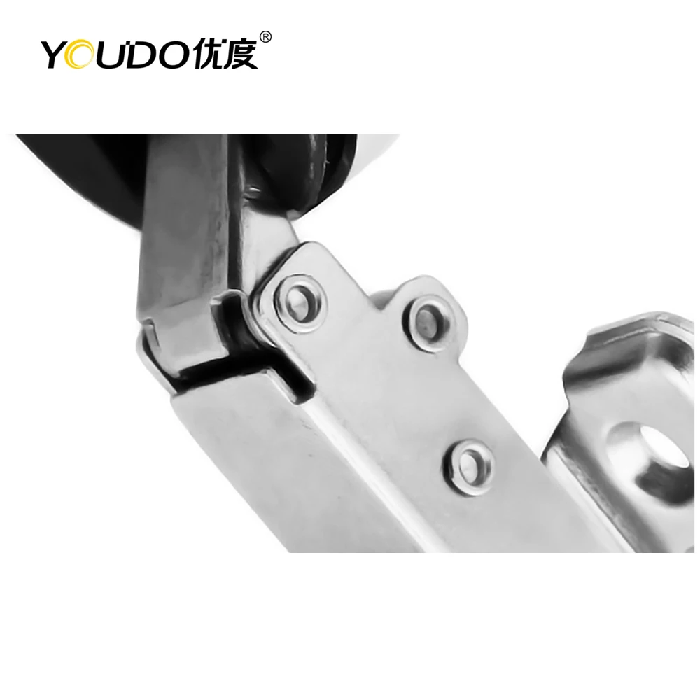 YOUDO Concealed Glass Cabinet Hydraulic Hinge Modern Design Glass Cabinet Door Hinge Furniture Hinges