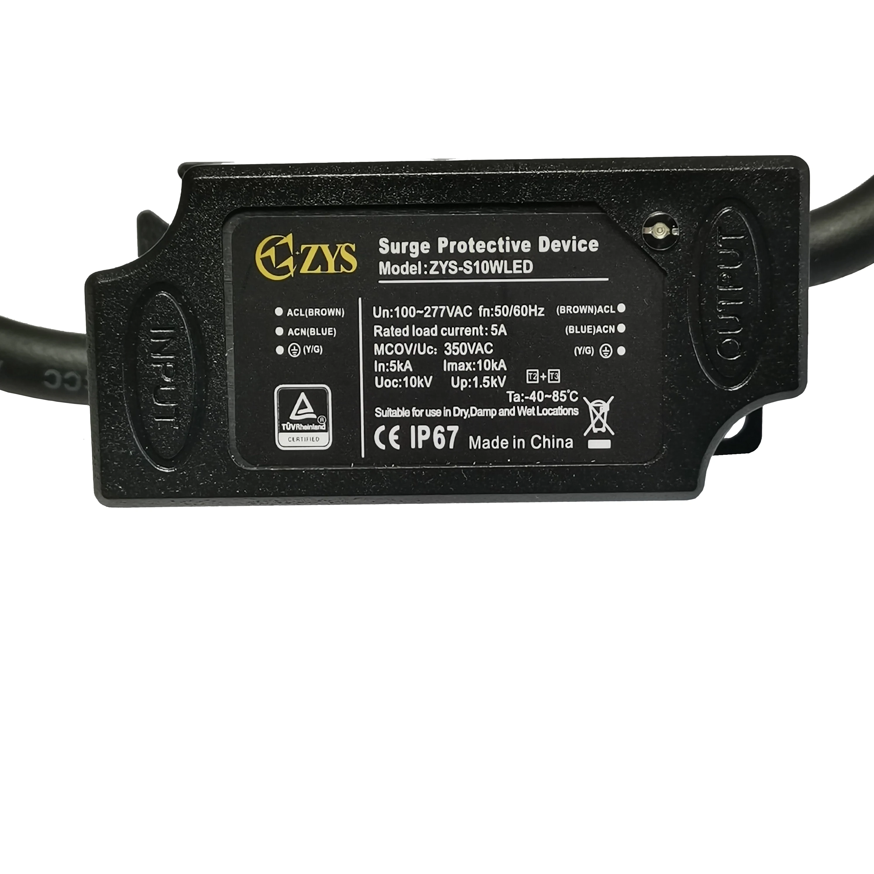 Surge Protector Series Connection  IP67 10kA LED Street Lights IP67 Surge Protection Device Lightning Arrester