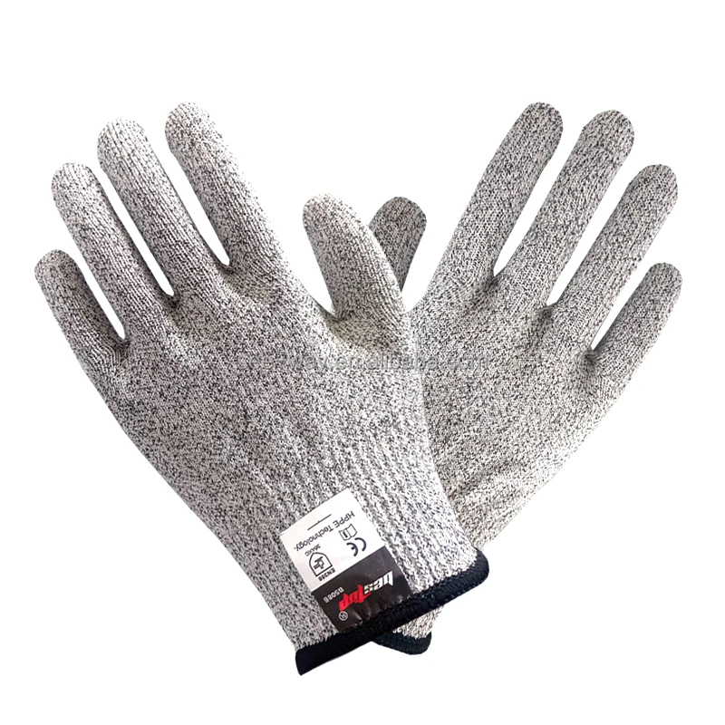 Seeway High Quality 13 Gauge CE EN388 Level 5 Cut Resistant Protection Gloves