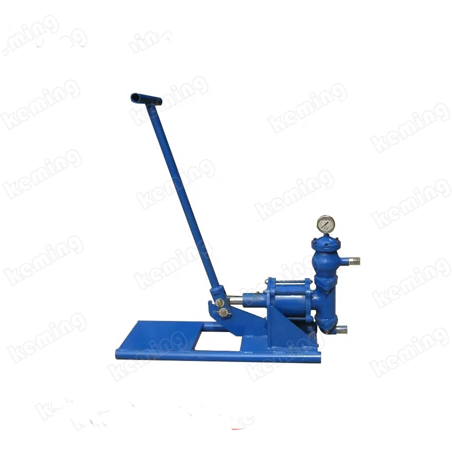 China factory 1 MPa Manual Grout Cement Pump two pipes grout pump for wall grout