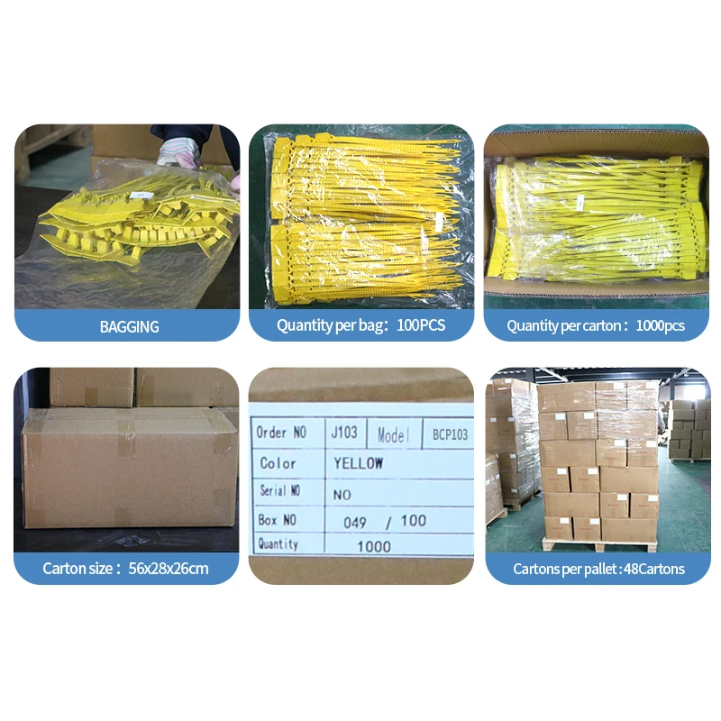 BCP103 300mm 6mm diameter security plastic seal lock factory wholesale plastic seal prices plastic security seal