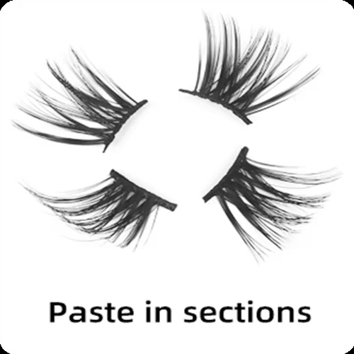 Hongjun Diy Eyelashes With Diy Lash Glue Private Label 3D Effect Segmented Lashes Superfine Ribbons Eyelash Diy Cluster Lash