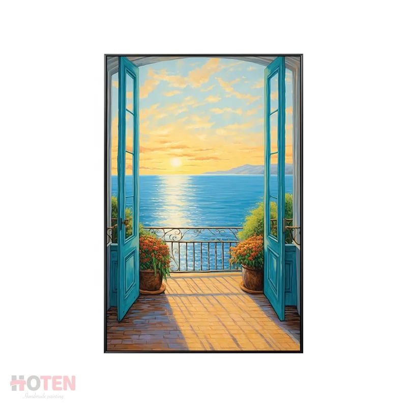 Modern Architecture Landscape Scenery Wall Art Pictures and Posters Canvas Painting for Living Room Home Decor
